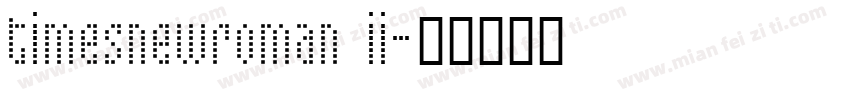 timesnewroman ii字体转换